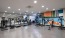 a gym with exercise equipment