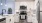 a kitchen with white cabinets